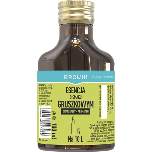 Esencia s hruškovou príchuťou - hruškový likér, príchuť 100 ml  - 1 ['esencia hrušková', ' esencia do vodky', ' príchuť', ' hruškovica', ' príchuť do alkoholu', ' esencia do drinkov', ' aróma hrušky Williams', ' aróma do alkoholu']