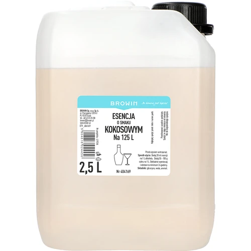 Esencia s kokosovou príchuťou, 2,5L, na 125L hotového nápoja  - 1 