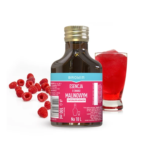 Esencia s malinovou príchuťou s prírodnou arómou na 10 L - 100 ml - 3 ['esencia malinová', ' aróma malinová', ' príchuť malinová', ' malinový likér', ' likér z malín', ' likér malinový', ' vodka malinová', ' esencie do pálenky', ' esencia 100 ml']