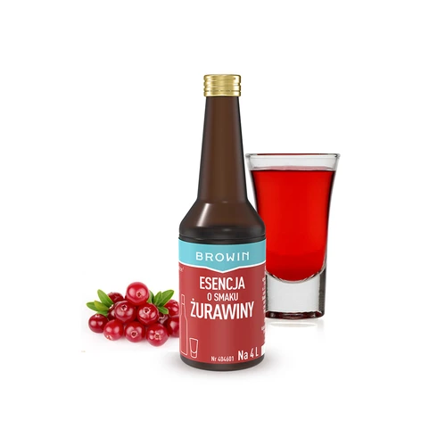 Esencia s príchuťou brusnice na 4 L - 40 ml - 3 ['esencia chuti', ' esencia brusnice', ' esencia', ' prísada do alkoholu', ' arómy do alkoholu', ' esencie do pálenky', ' prísady do pálenky', ' arómy', ' aróma brusnicová', ' prísada brusnicová', ' aróma cranberry']