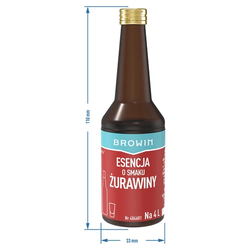 Esencia s príchuťou brusnice na 4 L - 40 ml - 8 ['esencia chuti', ' esencia brusnice', ' esencia', ' prísada do alkoholu', ' arómy do alkoholu', ' esencie do pálenky', ' prísady do pálenky', ' arómy', ' aróma brusnicová', ' prísada brusnicová', ' aróma cranberry']