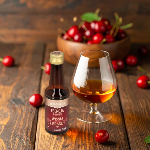 Esencia s príchuťou Čerešňa s brandy, 40 ml - na 4 L - 7 ['prípravok do alkoholu', ' aróma do vodky', ' do alkoholu', ' chuťová esencia do alkoholu', ' chuťová esencia do vodky', ' prípravok čerešňa s brandy', ' esencia čerešňa s brandy', ' čerešňová esencia', ' chuťová esencia brandy', ' esencie do pálenky', ' esencia gold', ' esencia s arómou čerešne s brandy', ' esencie prípravky browin']
