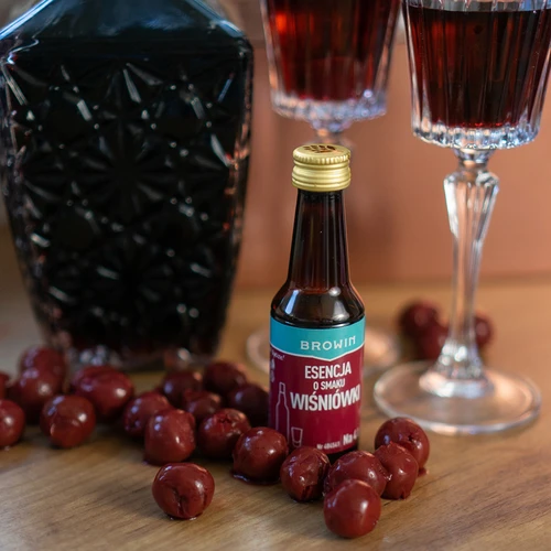 Esencia s príchuťou Čerešňovice na 4 L - 40 ml - 9 ['aróma do alkoholu', ' na aromatizovanie alkoholu', ' do likéru', ' do domácich alkoholov', ' príchuť do alkoholu čerešňová', ' s príchuťou čerešne', ' čerešňová esencia', ' čerešňovica', ' príchuť s čerešňovou príchuťou', ' aróma cherry', ' esencie do pálenky']