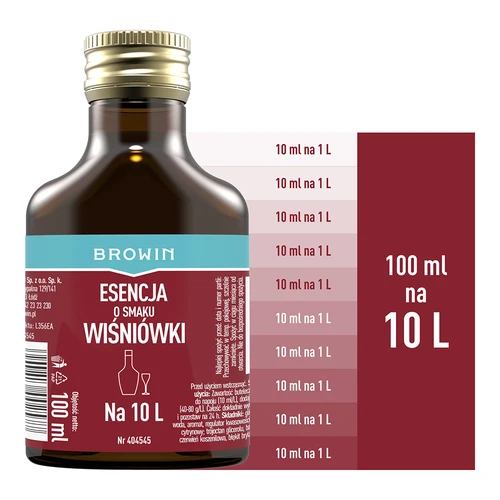 Esencia s príchuťou čerešňovky na 10 L - 100 ml - 4 ['esencia chuti', ' čerešňová esencia', ' príchuť čerešňovka', ' esencia', ' príchuť do alkoholu', ' arómy do alkoholu', ' esencie do pálenky', ' príchute do pálenky', ' arómy', ' aróma', ' príchuť 250 ml', ' esencia 250 ml', ' čerešňová aróma', ' príchuť cherry']