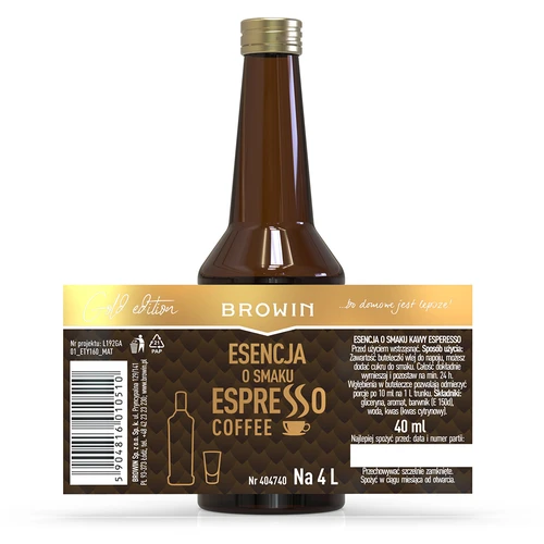 Esencia s príchuťou espressa, na 4 l, 40 ml - 4