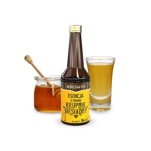 Esencia s príchuťou - Krupnik Biesiadny na 4 L - 40 ml - 3 ['prípravok do alkoholu', ' aróma', ' esencia do alkoholu', ' domáci nápoj', ' ochucovací prípravok', ' ochucovacia esencia', ' prípravky do alkoholu', ' krupnik', ' prípravok krupnik', ' esencia krupnikus', ' prípravok krupnikus', ' esencie do pálenky', ' esencia gold']