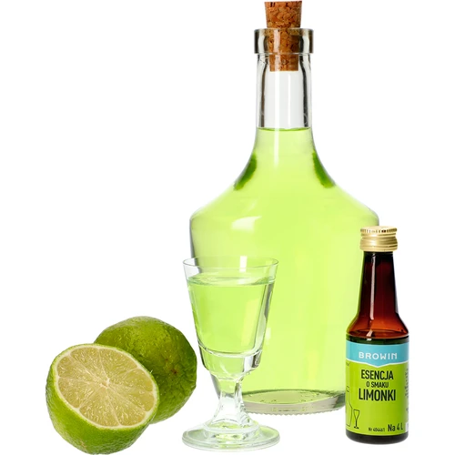 Esencia s príchuťou limetky na 4 L - 40 ml - 4 ['esencia chuti', ' esencia limetka', ' esencia', ' prísada do alkoholu', ' arómy do alkoholu', ' esencie do pálenky', ' prísady do pálenky', ' arómy', ' aróma', ' prísada limetková', ' esencia lime']
