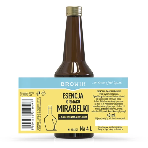 Esencia s príchuťou mirabelky 40 ml - 4 ['esencia chuti', ' esencia mirabelková', ' esencia z mirabelky', ' príchuť', ' esencia žltá slivka mirabelka', ' esencia príchuť do alkoholu', ' arómy do alkoholu', ' esencie do pálenky', ' pálenka z mirabelky', ' pálenka z mirabeliek', ' príchute do pálenky', ' arómy', ' aróma príchuť mirabelka']