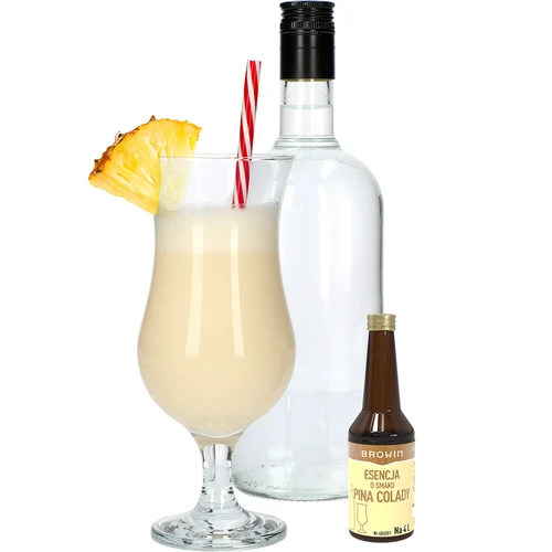 Esencia s príchuťou Pina Colady na 4 L - 40 ml - 4 ['esencia chuti', ' esencia Pina Colada', ' esencia', ' prísada do alkoholu', ' arómy do alkoholu', ' esencie do pálenky', ' prísady do pálenky', ' arómy', ' ananásová aróma', ' kokos ananás', ' prísada malibu', ' prísada Pina Colada']