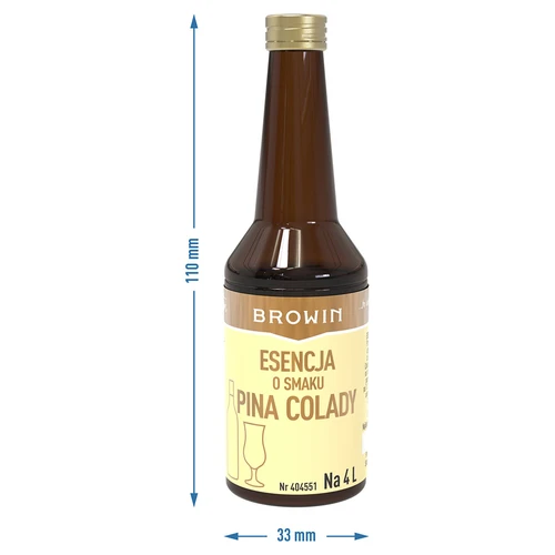 Esencia s príchuťou Pina Colady na 4 L - 40 ml - 8 ['esencia chuti', ' esencia Pina Colada', ' esencia', ' prísada do alkoholu', ' arómy do alkoholu', ' esencie do pálenky', ' prísady do pálenky', ' arómy', ' ananásová aróma', ' kokos ananás', ' prísada malibu', ' prísada Pina Colada']