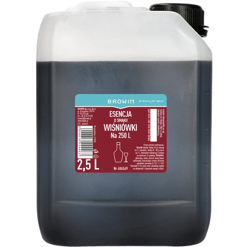 Esencia s príchuťou višňovky, 2.5 L na 250 L hotového nápoja  - 1 