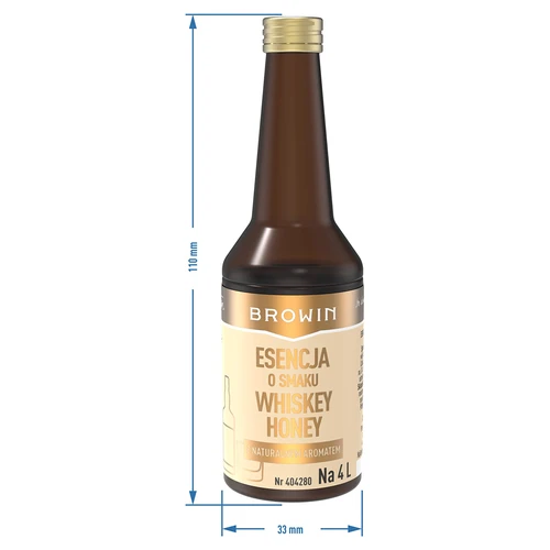 Esencia s príchuťou Whiskey Honey na 4 L - 40 ml - 8 ['prípravok do alkoholu', ' aróma do alkoholu', ' aróma do vodky', ' chuťová esencia', ' aróma do whisky', ' aróma do whiskey', ' whisky', ' whiskey', ' esencia s prírodnou arómou', ' medovník', ' medová whiskey', ' esencie do pálenky', ' esencia gold']
