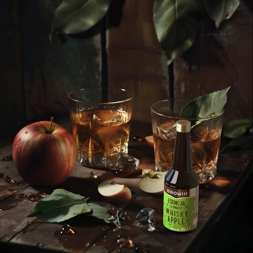 Esencia s príchuťou Whisky Apple - 40 ml, na 4L - 8 ['prípravok do alkoholu', ' aróma do alkoholu', ' aróma do vodky', ' chuťová esencia', ' aróma do whisky', ' whisky', ' esencia s prírodnou arómou', ' aróma whisky', ' whisky s jablkovou šťavou', ' esencie', ' esencie do pálenky', ' esencia gold']