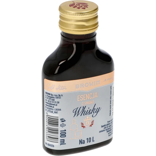 Esencia s príchuťou whisky na 10 L, 100 ml - 2 ['esencia chuti', ' príchuť whisky', ' esencia whiskey', ' esencia', ' príchuť do alkoholu', ' arómy do alkoholu', ' esencie do pálenky', ' príchute do pálenky', ' arómy', ' aróma whisky grants', ' aróma whisky', ' aróma klasickej whisky', ' esencia na 10 litrov']