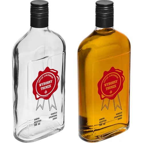 Fľaša 0,5 L s uzáverom a 2-farebnou potlačou Výborný Nápoj - 4 ks. - 7 ['fľaša', ' fľaše', ' fľaše s potlačou', ' fľaša na likéry', ' fľaša na pálenku', ' fľaša na alkohol', ' fľaša s potlačou', ' sklenená fľaša s potlačou a uzáverom', ' fľaše 500 ml s korkom', ' fľaše na korok súprava', ' na svadbu', ' fľaša na domáci alkohol', ' fľaša na darček', ' fľaša ploskačka', ' superfľaše']