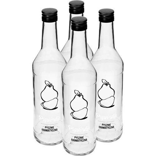 Fľaša 0,5 L s uzáverom a potlačou Dulovica - 4 ks - 2 ['dulovica', ' fľaša na dulovicu', ' fľaša na likéry', ' fľaše na likéry', ' fľaša s uzáverom', ' fľaše s potlačou', ' sklo s potlačou', ' sklenené fľaše', ' sklenené fľaše s uzávermi']