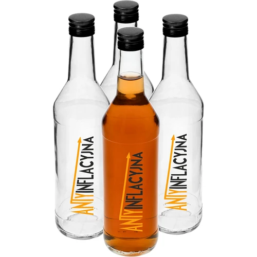 Fľaša 0,5 L so skrutkovacím uzáverom a potlačou Antiinflácia - 4 ks  - 1 ['dulovica', ' citrónovica', ' višňovica', ' fľaša na dulovicu', ' fľaša na likéry', ' fľaša na likéry', ' fľaše na likéry', ' fľaša so skrutkovacím uzáverom', ' fľaše s potlačou', ' sklo s potlačou', ' sklenené fľaše', ' sklenené fľaše so skrutkovacími uzávermi', ' nápad na darček', ' sklenené fľaše so zábavnou potlačou', ' fľaše na svadbu']