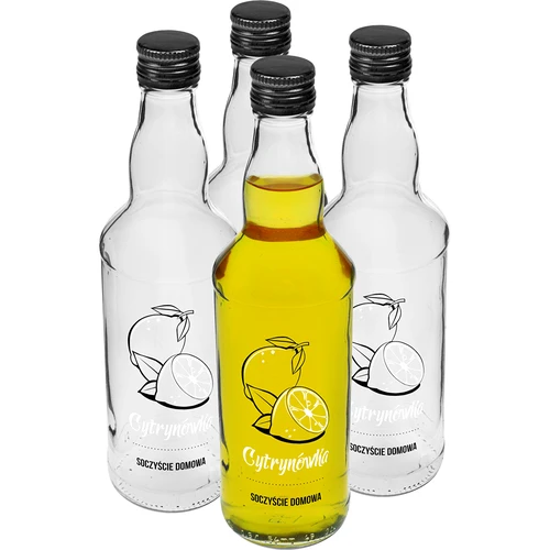 Fľaša 0,5 L so skrutkovacím uzáverom a potlačou Citrónovka 4 ks  - 1 ['fľaša na likér', ' fľaša na vodu', ' fľaša s potlačou', ' sklenená fľaša', ' fľaša na likér', ' citrónovka', ' recept na citrónovku', ' domáca citrónovka', ' fľaša na alkohol', ' ozdobná fľaša', ' fľaše na vodku', ' fľaše na pálenku', ' sklenená fľaša 500 ml', ' svadobné fľaše']