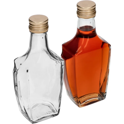 Fľaša Art Deco 250ml so skrutkovacím uzáverom fi28 - 4 ['fľaša na likér', ' fľaše na likér', ' fľaša na alkohol', ' ozdobné fľaše na alkohol', ' sklenená fľaša na alkohol', ' fľaše na pálenku na svadbu', ' fľaša na likér', ' ozdobné fľaše', ' fľaša na vodku', ' fľaša na vodku']