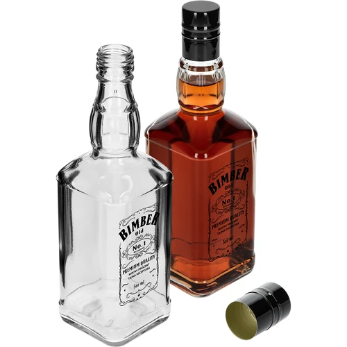 Fľaša Daniels 500 ml so skrutkovacím uzáverom, potlač „Bimber OLD", 1 ks. - 4