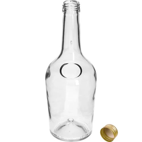 Fľaša GLORIA 0,5 l, so zlatým skrutkovacím viečkom fi 28, 1 ks - 2