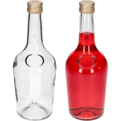 Fľaša GLORIA 0,5 l, so zlatým skrutkovacím viečkom fi 28, 1 ks - 3