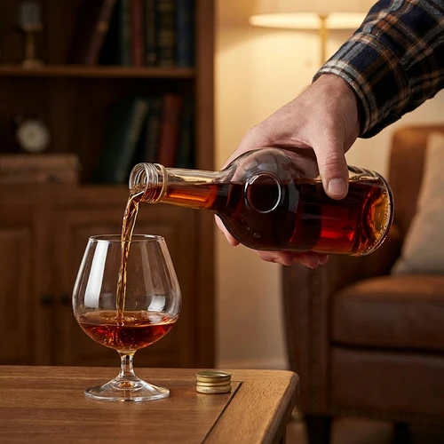 Fľaša GLORIA 0,5 l, so zlatým skrutkovacím viečkom fi 28, 1 ks - 7