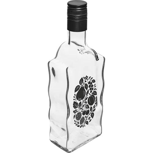 Fľaša Kláštorná 500 ml so skrutkovacím uzáverom a potlačou „Ovocie” vzor 1