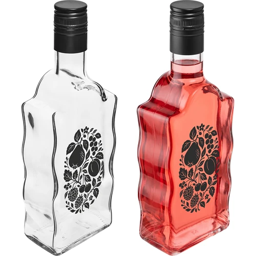 Fľaša Kláštorná 500 ml so skrutkovacím uzáverom a potlačou „Ovocie” vzor 1 - 4