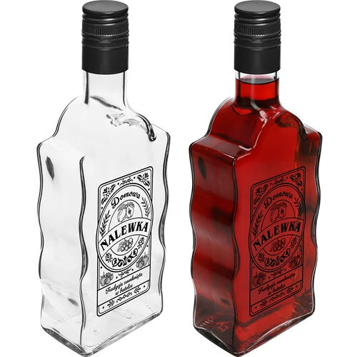 Kláštorná fľaša 500 ml so skrutkovacím uzáverom, potlač „Nalewka“, 1 ks. - 3