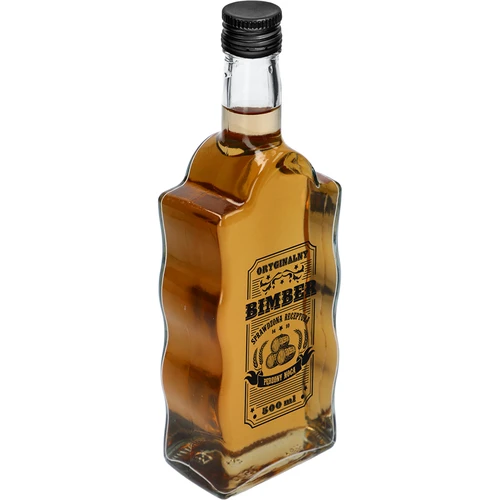 Fľaša Klasztorna 500 ml so skrutkovacím uzáverom, potlač „Bimber“, 1 ks. - 2