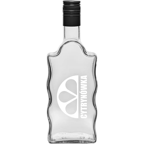 Fľaša Klasztorna 500 ml so skrutkovacím uzáverom a potlačou „Cytrynówka”, vzor 2