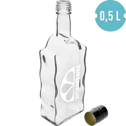 Fľaša Klasztorna 500 ml so skrutkovacím uzáverom a potlačou „Cytrynówka”, vzor 2 - 2