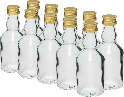 Fľaša Maluch 50 ml s uzáverom - 10 ks  - 1 ['sklenená fľaša 50 ml', ' fľaštička 50 ml', ' malé fľaše', ' malá fľaštička', ' sklenené fľaše 50 ml', ' ozdobné sklo', ' fľaša maluch s uzáverom', ' fľaštičky s uzávermi']