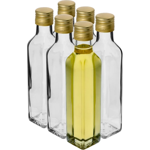 Fľaša Maraska 250 ml s uzáverom, 6 ks. - 2 ['fľaša Maraska', ' fľaša maraska', ' sklenená fľaša', ' fľaša 250ml', ' sada fliaš', ' sklenené fľaše', ' fľaše na ocot', ' fľaše na olej', ' fľaše s uzáverom']