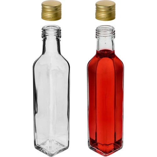 Fľaša Maraska 250 ml s uzáverom, 6 ks. - 5 ['fľaša Maraska', ' fľaša maraska', ' sklenená fľaša', ' fľaša 250ml', ' sada fliaš', ' sklenené fľaše', ' fľaše na ocot', ' fľaše na olej', ' fľaše s uzáverom']