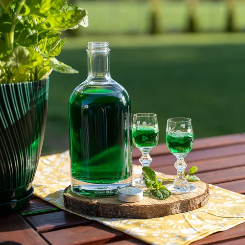 Fľaša Miss Barku s uzáverom 700ml - 6 ['fľaša na alkohol', ' ozdobné fľaše na alkohol', ' sklenená fľaša na alkohol', ' fľaše na pálenku na svadbu', ' fľaša na likér', ' ozdobné fľaše na likéry']