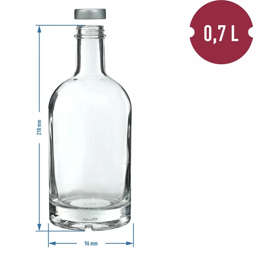 Fľaša Miss Barku s uzáverom 700ml - 5 ['fľaša na alkohol', ' ozdobné fľaše na alkohol', ' sklenená fľaša na alkohol', ' fľaše na pálenku na svadbu', ' fľaša na likér', ' ozdobné fľaše na likéry']