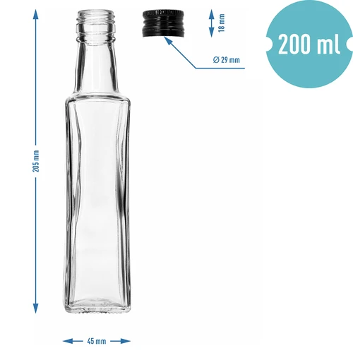 Fľaša Olimp 200 ml so skrutkovacím uzáverom, 1 ks - 8
