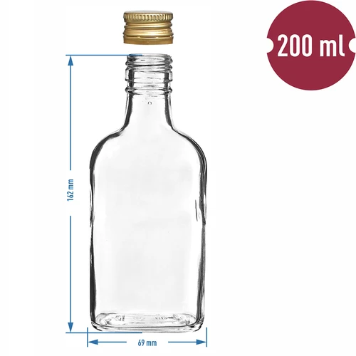 Fľaša na likéry ploskačka so skrutkovacím uzáverom 200 ml 10 ks - 6 ['fľaše', ' ploskačky', ' likéry', ' fľaše na likéry', ' fľaštičky', ' domáce nápoje', ' domáce likéry', ' ploskačka so skrutkovacím uzáverom', ' fľaša so skrutkovacím uzáverom', ' fľaštička so skrutkovacím uzáverom']