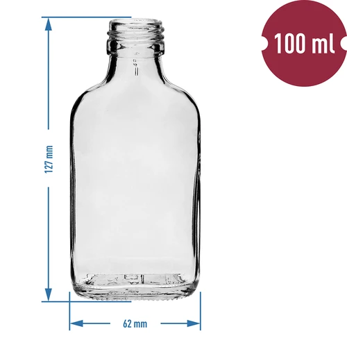 Fľaša na likéry typu ploskačka 100 ml 10 ks - 4 ['fľaša ploskačka', ' fľaša na likéry', ' fľaše na likér', ' sklenené fľaše', ' fľaštičky 100 ml', ' fľaše na olej', ' fľaštičky 100 ml', ' sklenené fľaštičky']