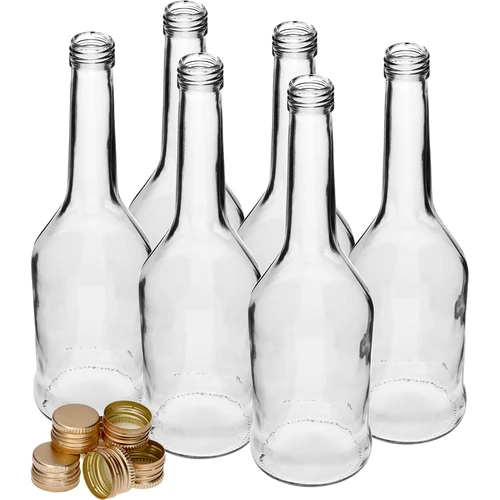 Fľaša Napoleon 500 ml s uzáverom fi28, 6 ks - 3 ['fľaše s uzávermi', ' fľaša s uzáverom', ' fľaša na vodku', ' fľaše na vodku', ' fľaša na džús', ' fľaše na džúsy', ' fľaša na likér', ' fľaše na likér', ' fľaše na alkohol', ' fľaša na alkohol', ' uzatvárateľná fľaša', ' uzatvárateľné fľaše']