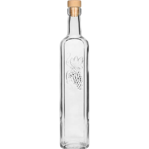 Fľaša NieWINNA 500 ml s korkom  - 1 ['fľaša na likér', ' dekoratívna fľaša', ' fľaša s hroznom', ' fľaša na víno', ' fľaša na medovinu', ' fľaša na olej', ' fľaša na olej', ' fľaša s korkom', ' fľaša 500 ml', ' ozdobná fľaša', ' fľaša na darček']