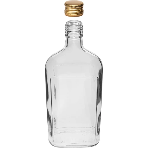 Fľaša Ploskačka 500 ml s uzáverom, 6 ks - 4 ['fľaša 500 ml', ' ploskačka', ' fľaša na likér', ' fľaša na alkohol', ' fľaša pol litra', ' sada fliaš']