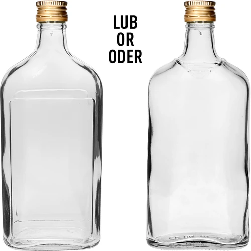 Fľaša Ploskačka 500 ml s uzáverom, 6 ks - 2 ['fľaša 500 ml', ' ploskačka', ' fľaša na likér', ' fľaša na alkohol', ' fľaša pol litra', ' sada fliaš']
