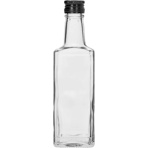 Fľaša Receptura 250 ml, s čiernym uzáverom, 1 ks