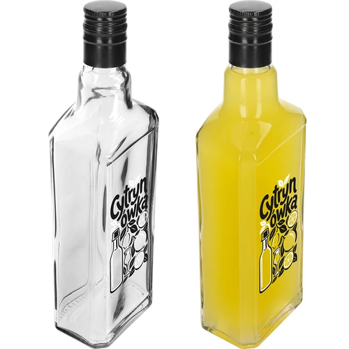 Fľaša Tynktura 500 ml s potlačou „Citrónovka” a so skrutkovacím viečkom - 4