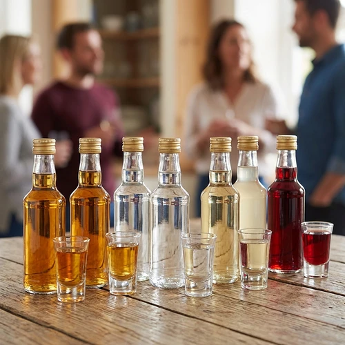 Monopolová fľaša 200 ml, so zlatým skrutkovacím uzáverom fi 28, 1 ks. - 6