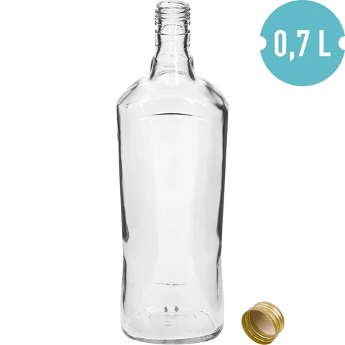 Fľaša „Zafírová“ 700 ml so skrutkovacím uzáverom, 1 ks. - 3