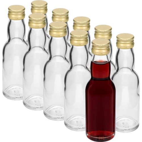 Fľaštička „Maluch” so zlatým uzáverom, 40 ml, 10 ks. - 2